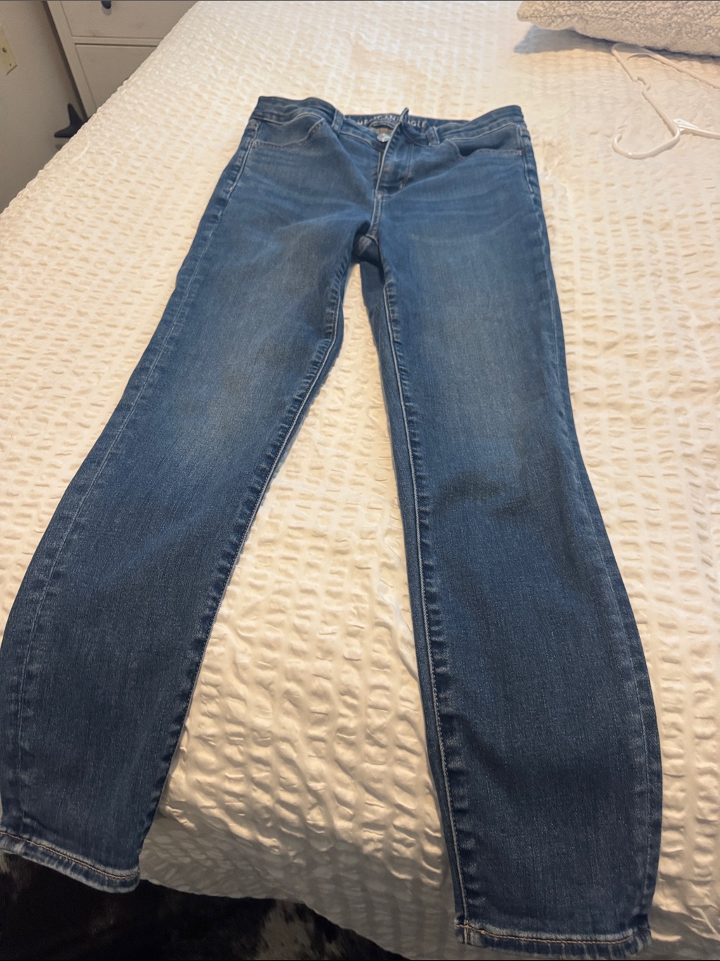 American Eagle Outfitters Women's Skinny Jeans In Medium Blue Wash